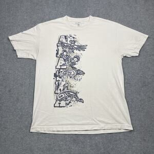 2009 Del Sol Color Change Alaska White Graphic T-Shirt Men's Large Y2k